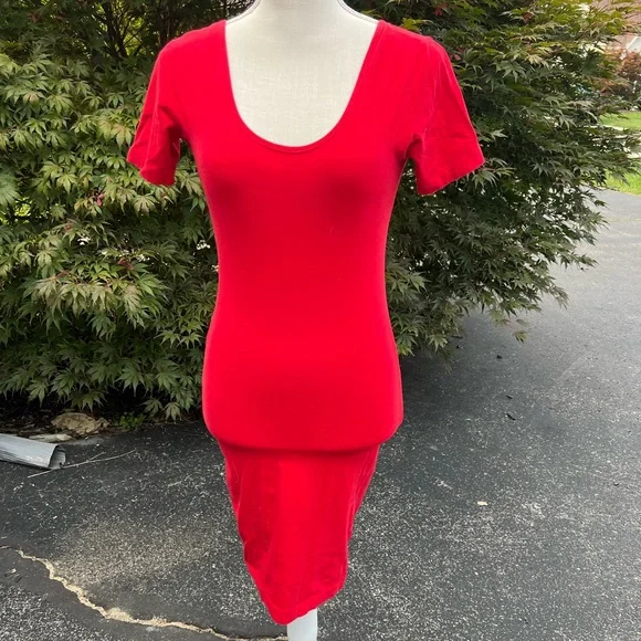 Dresses | Cute Red Bodycon Dress | Poshmark